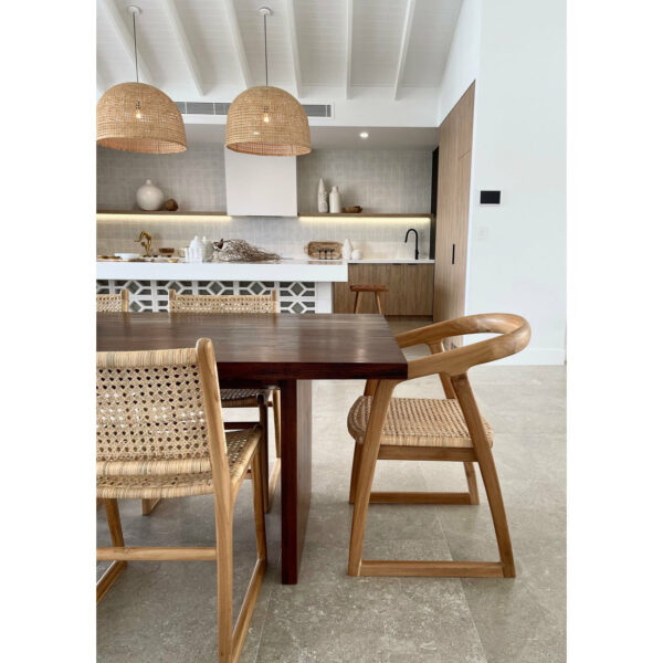 Mabel Dining Chair - Natural Rattan - Image 3