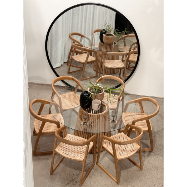 Mabel Dining Chair - Natural Rattan - Image 4