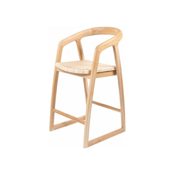 Mabel Kitchen Stool - Natural Rattan