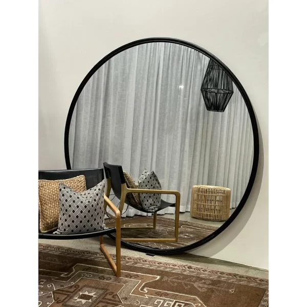 Zoe Mirror - Black rattan - Image 3